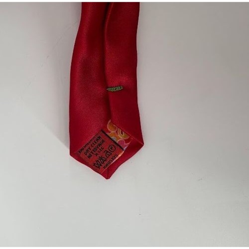 Men's Red‎ Silk Tie Sparks by John Sparks - Picture 4 of 4